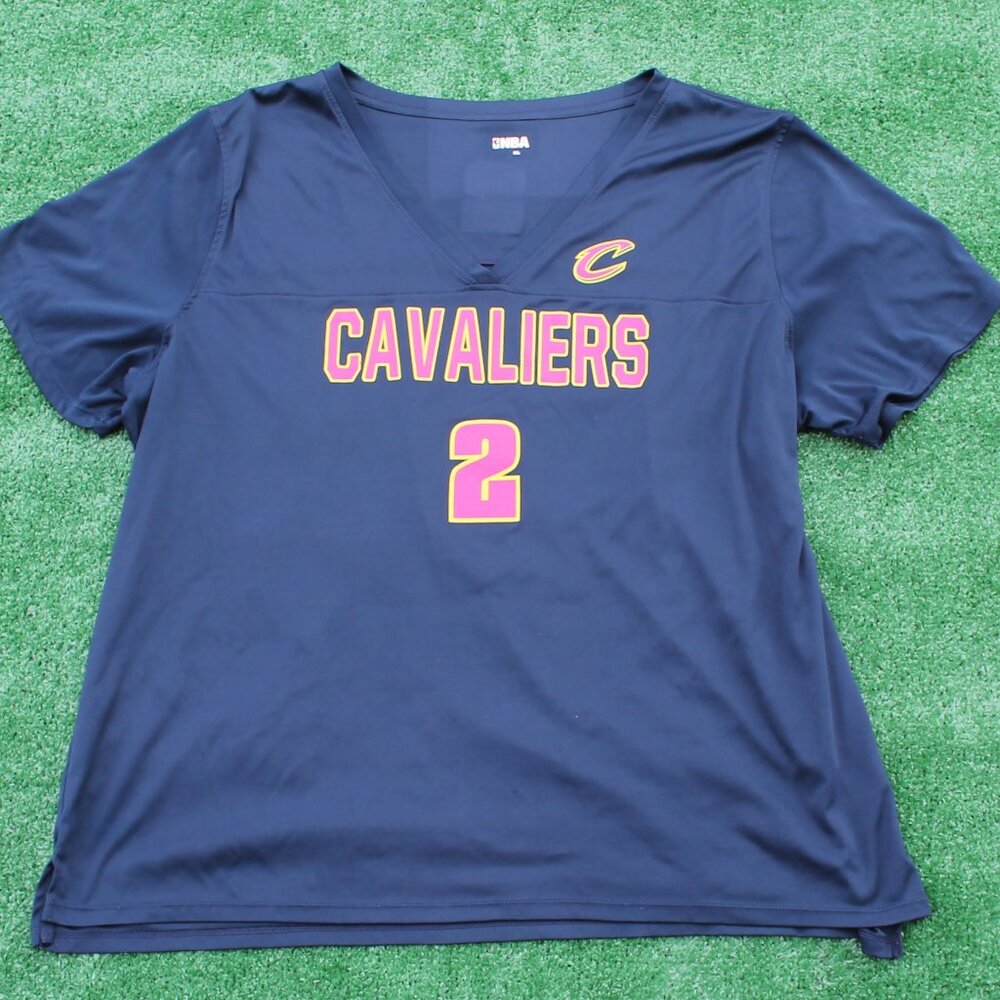 NBA Cleveland Cavaliers basketball #2 Sexton short sleeved v-neck women's top